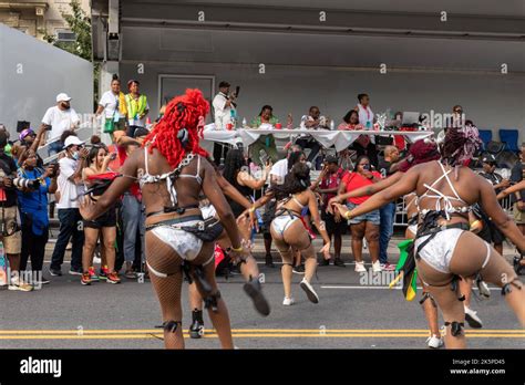 The West Indian Labor Day Parade In Brooklyn Ny With Beautiful