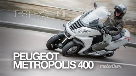 TEST EXCLUSIF Peugeot Metropolis 400i 3 Roues Made In France YouTube