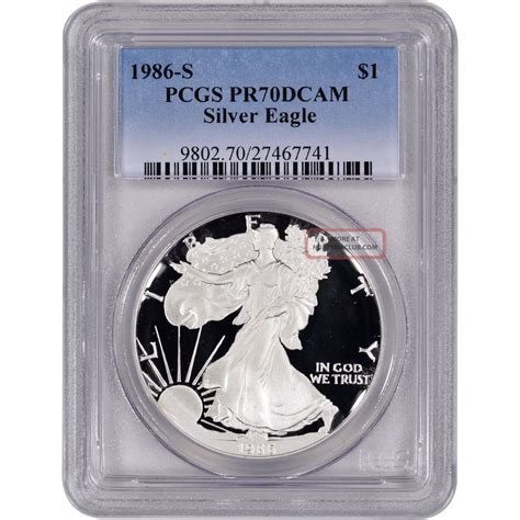 1986 - S American Silver Eagle Proof - Pcgs Pr70 Dcam