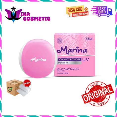 Marina Uv Brighten Up Compact Powder Bedak Lazada Indonesia