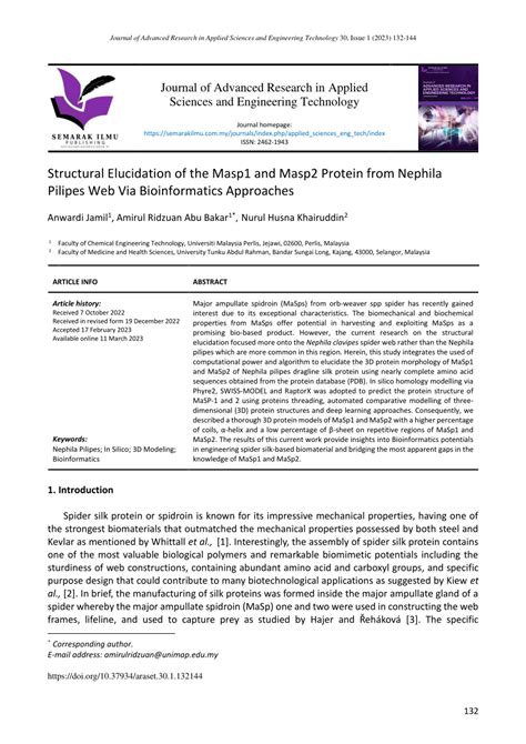 PDF Structural Elucidation Of The Masp1 And Masp2 Protein From