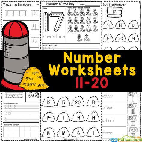 Free Printable Number Recognition Worksheets For Kindergarten ...