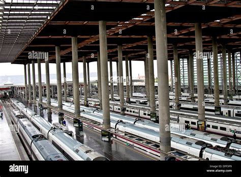 Ave Atocha Trains Station Madrid Spain Stock Photo Alamy