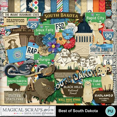 Best Of South Dakota Digital Scrapbooking Kits