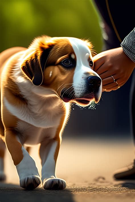 Lexica Foto Realista Mano De Perro Con Mano De Humano Basado En La