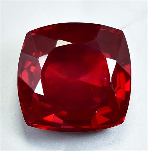 X Mm Aaa Ct Very Rare Natural Red Painite Cushion Cut