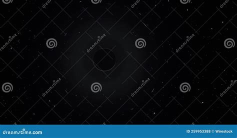 Eclipsed Planet With Stars Moving Around In The Universe Stock Footage