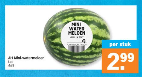 Ah Mini Watermeloen Promotie Bij Albert Heijn