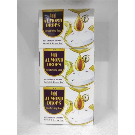 BAJAJ ALMOND DROPS MOISTURISING SOAP 100G 3PC Shopee Malaysia