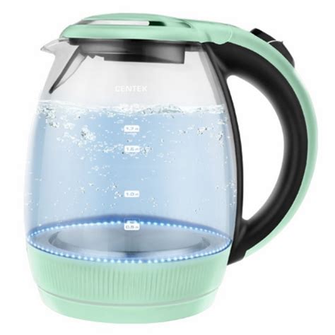 Чайник электрический Centek CT-0008 Mint, 21х19х25см, 1.7л - купить в ...