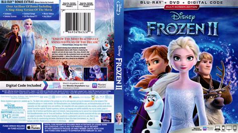 Frozen 2 2020 Blu Ray Cover DVDcover