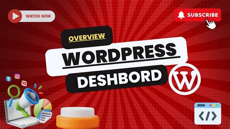 Wordpress Dashboard Overview Step By Step Youtube