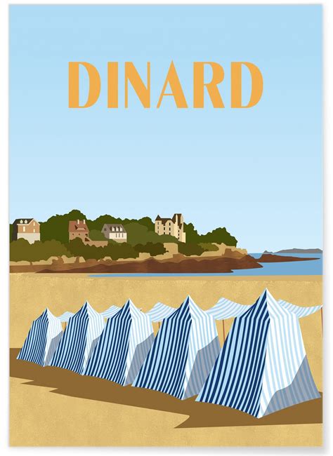 Affiche Ville De Dinard Affiches Et Posters Lafficherie 35090 The