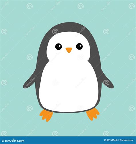 Pingüino Personaje De Dibujos Animados Lindo Colección Animal ártica