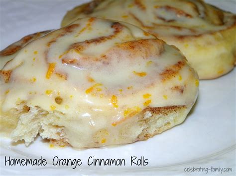 Homemade Orange Cinnamon Rolls