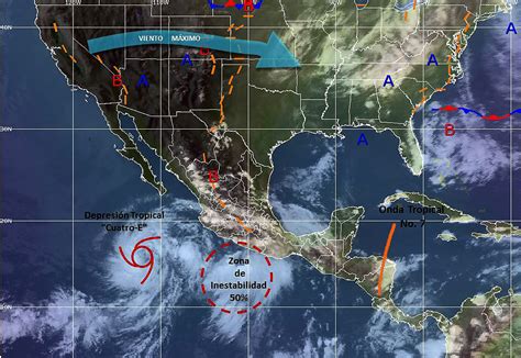 Pronóstico del clima en México para lunes 30 de junio del 2014 e