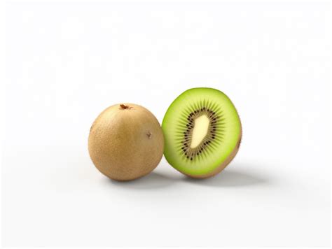 Two Kiwis On A White Background Pop Mart Style Kiwi Fruit Png