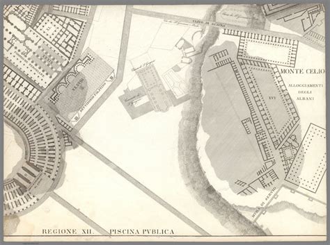 Tav Xiv B Pianta Topografica Della Parte Media Di Roma Antica David