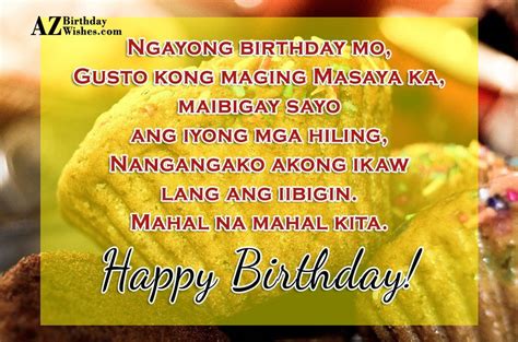 Birthday Wishes In Tagalog Birthday Images Pictures