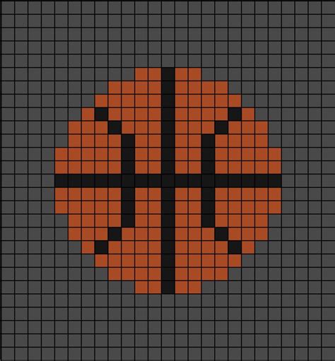 Basketball Ball Pixel Art En 2023 Pixel Art Dibujos De Puntos