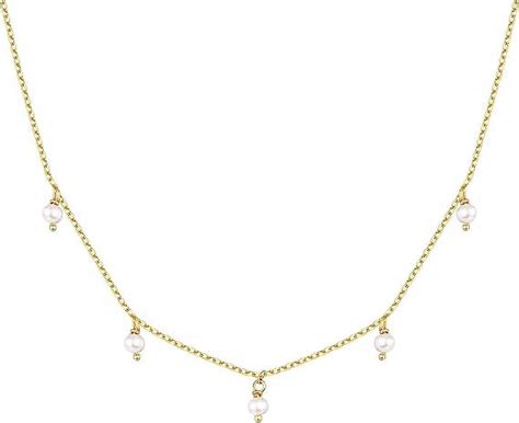 Pavoi K Gold Plated Sterling Silver Necklace With X Mm Shell Pearls