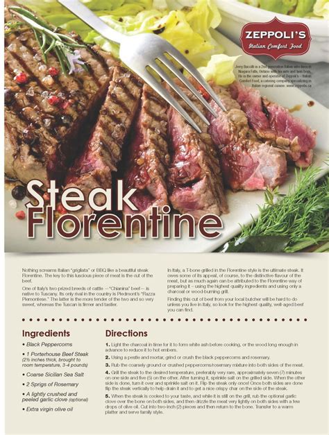 Steak Florentine Comfort Food Aged Beef Food