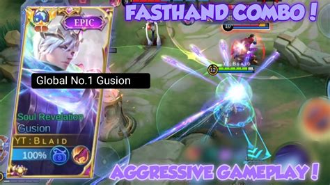 Gusion Fasthand Combo Aggressive Mode Easy Carry Team In Solo Rank