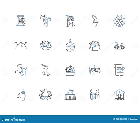 Inventive Company Line Icons Collection Innovation Creativity