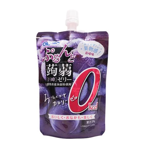 Orihiro Konjac Jelly Grape Pouch Zero Calories 130g Just Go Shop