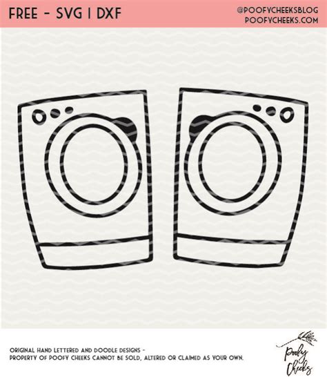 Washer And Dryer Cut File For Cricut And Silhouette Dxf Svg And