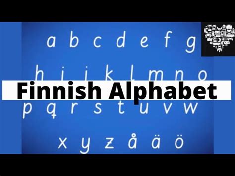 Finnish Alphabet