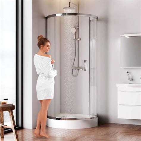 Душевой уголок с поддоном 95x95 AM.PM Like W83G-333-095CT прозрачное ...