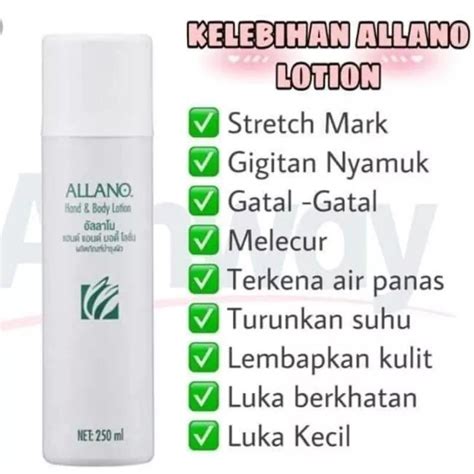 ALLANO Hand Body Lotion 250ml Shopee Malaysia