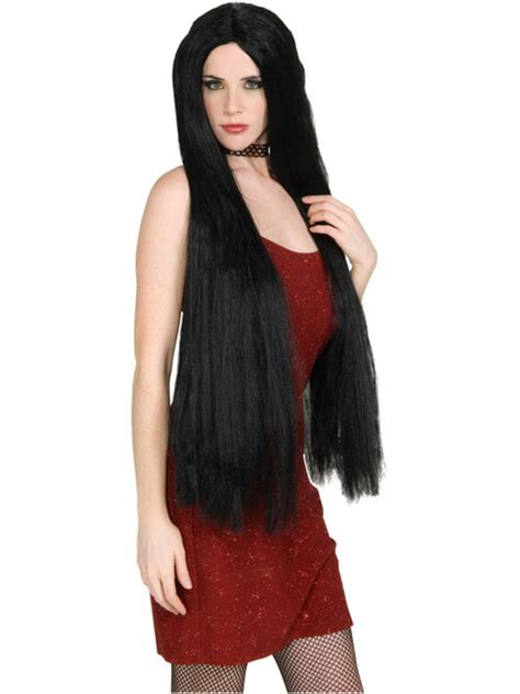 36 Long Black Witch Wig