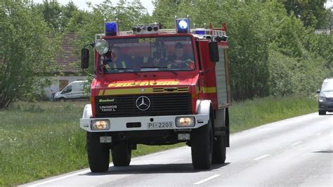 Schwerer Verkehrsunfall mit Bus Einsatzfahrten zur Hauptübung in