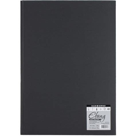 Daler Rowney Ebony Hardback Portrait Sketchbook A3 Wilko