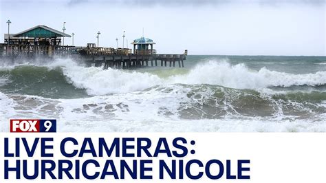 Hurricane Nicole Live Cameras Dangerous Storm Pummels Florida Youtube