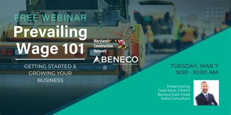 Maryland Prevailing Wage Webinar Beneco