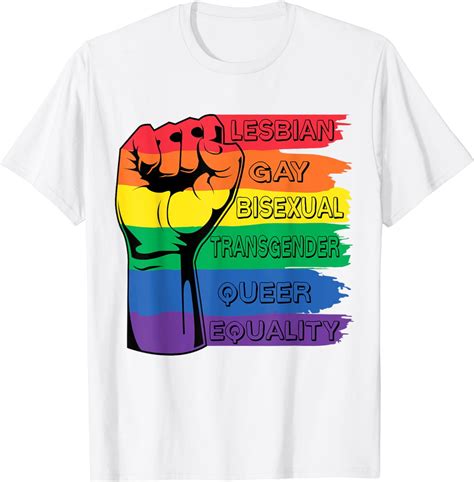 Lgbt Rainbow Fist Pride Month Merch Lgbtq Gay Pride T Shirt