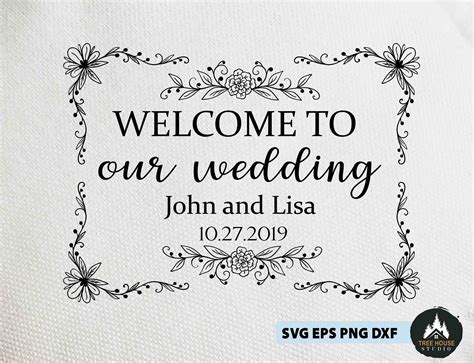 Wedding Sign Svg Welcome Svg Wedding Svg Rustic Wedding Etsy Uk