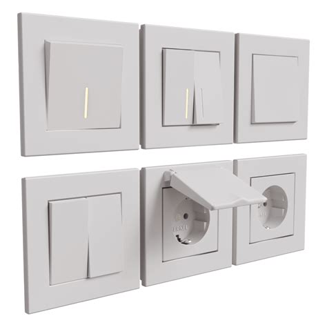 Sockets And Switches White Matt Werkel Download The 3d Model 45577