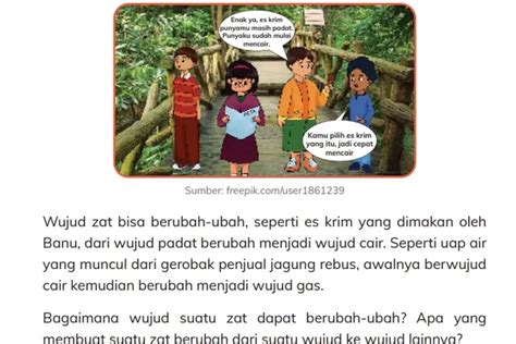 Terbaru Kunci Jawaban Ipas Kelas Halaman Bagaimana Wujud Zat Bisa