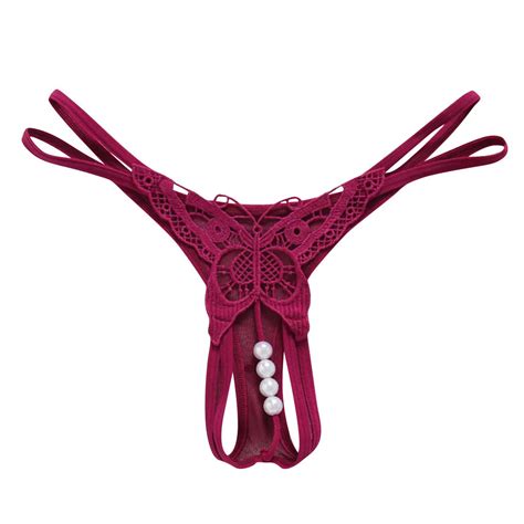 Sexy Virilha Abertura Lingerie Feminina La O Bowknot G String Tanga