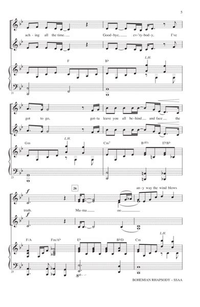 Bohemian Rhapsody Arr Mark Brymer By Mark A Brymer Ssaa Digital