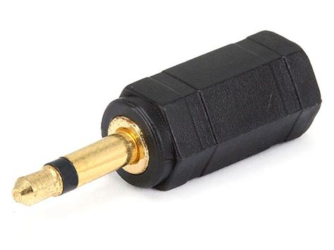 Monoprice Mm Ts Mono Plug To Mm Trs Stereo Jack Adapter Gold