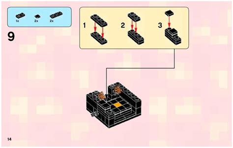 Lego Micro World The Nether Instructions Minecraft Micro World