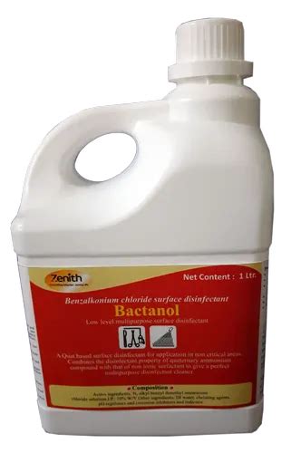 Bactanol Quaternary Ammonium Surface Disinfectant500 Ml Liquid At Best Price In Satara