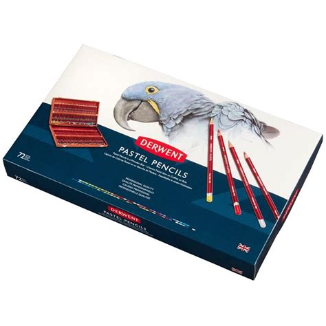 Derwent Pastel Pencils Wooden Box Of 72