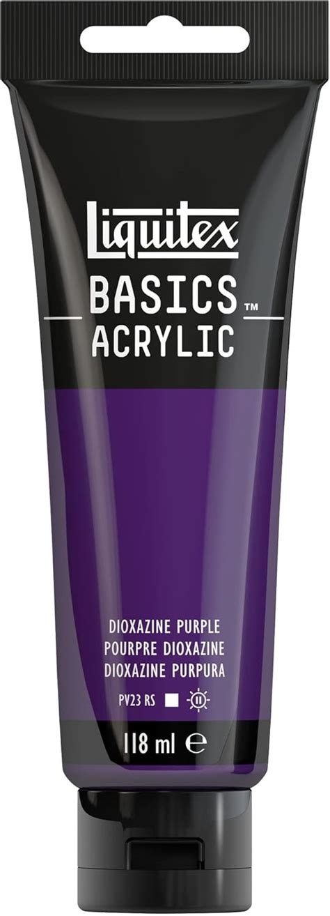 LIQUITEX Basics Acrylic Paint Dioxazine Purple 118 Ml Tube Amazon