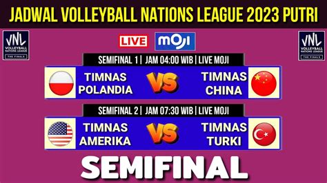 Jadwal Vnl Putri Polandia Vs China Volleyball Nations League